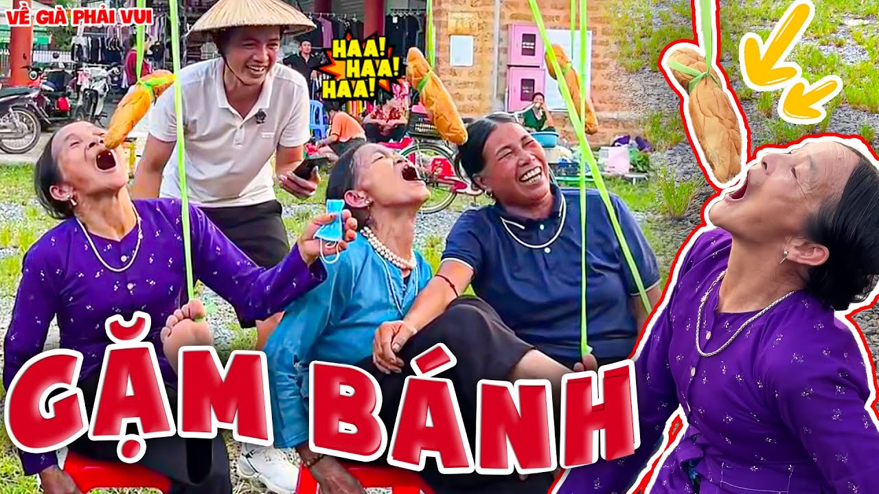 Thử Thách Dùng Chân Gặm Bánh Mì Siêu Lầy Lội 🤣🤣🤣 | Về Già Phải Vui