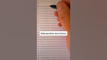 Intersection and Union #Finite #Math
