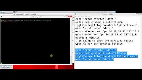 expdp parallel option