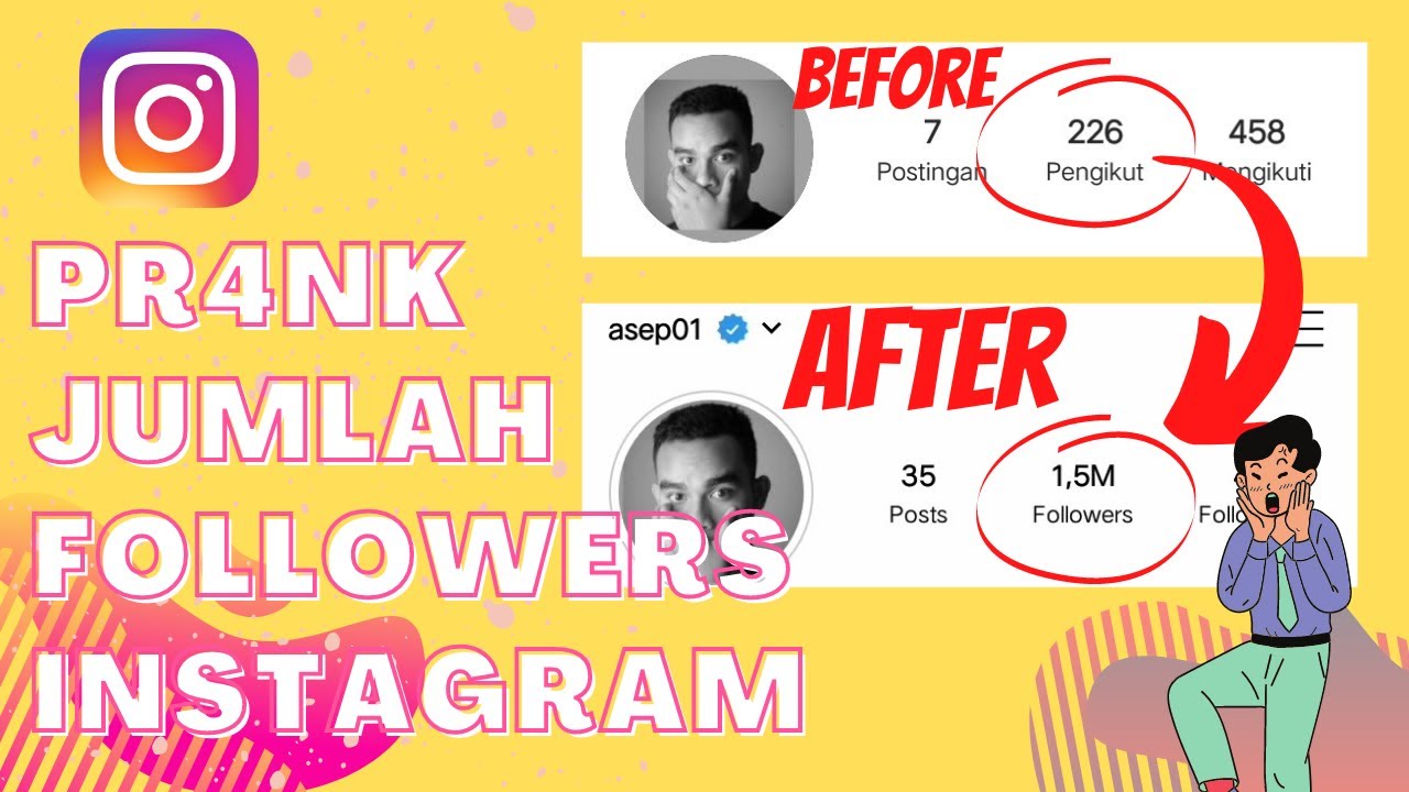 Funsta CARA PRANK UBAH JUMLAH FOLLOWERS INSTAGRAM VIRAL TIKTOK FUNSTA FAKE ...