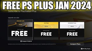 HOW TO GET FREE PS PLUS JANUARY 2024 FREE PLAYSTATION PLUS GLITCH WORKING NOW!
