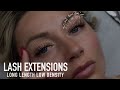 Long length low density lash set
