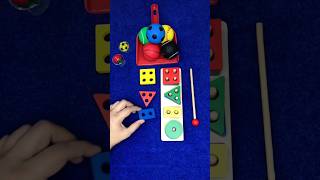 Geometric Shapes Oddly Satisfying Sorting Game! 🔺🟩🟡✨ #shorts #asmr #satisfying⁠