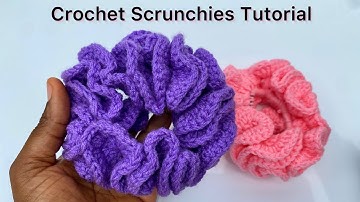 Tutorial voor eenvoudige gehaakte scrunchies || Geschikt voor beginners || Craftorria