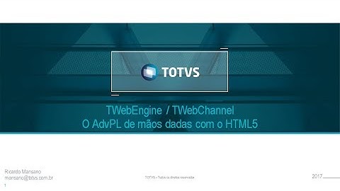 TOTVS - TWebEngine