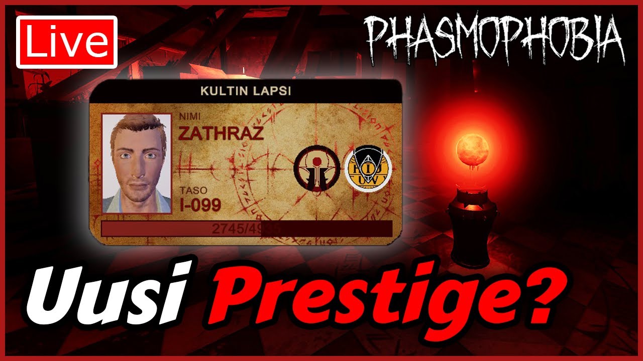 Halloweeniksi uusi prestige? - Phasmophobia Suomi Live