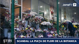 Scandal și îmbrânceli la Botanica, între polițiști și deținătorii gheretelor cu flori