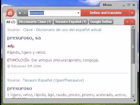 Rapido definicion en espanol