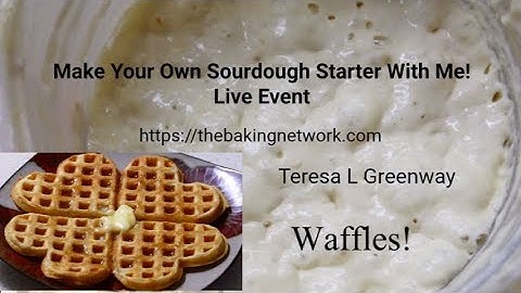 Best Sourdough Waffles Recipe! (Day 7 Make Your Own Sourdough Starter With Me)