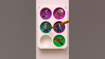 ZOOTOPIA 2 Color Mixing (Part 3) #asmr #zootopia2 #zootopia #disney