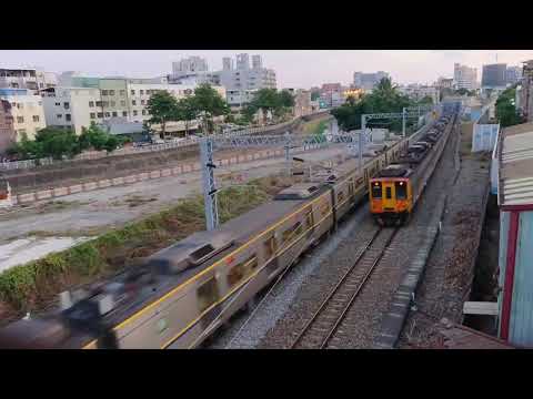323次柴聯自強號通過(交會3258次區間車)