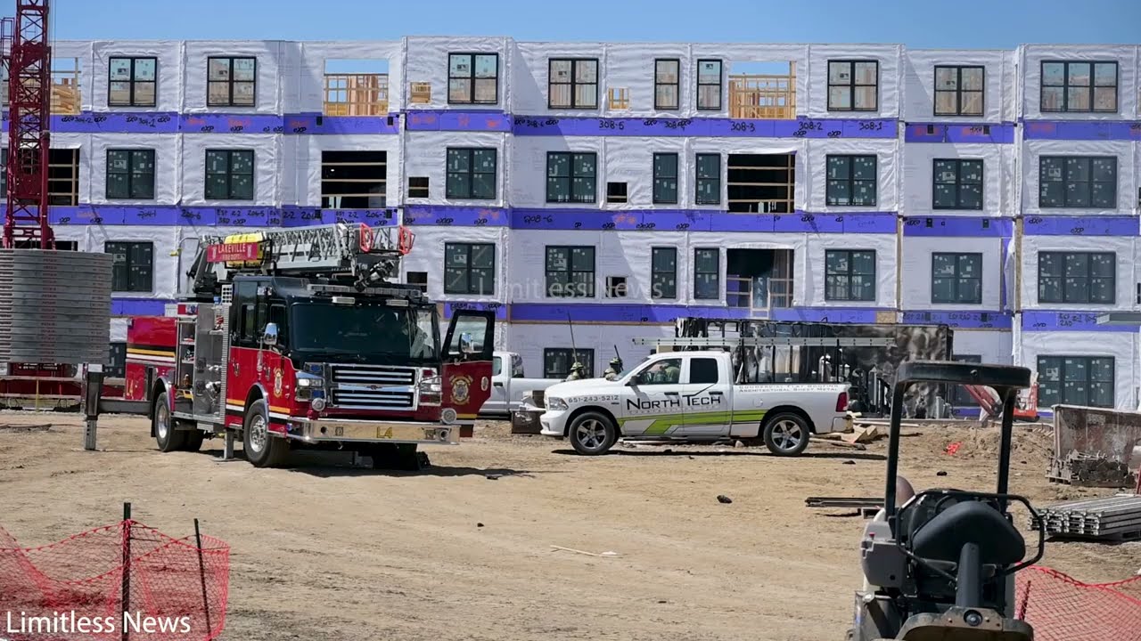 Trailer Fire Contained at Lakeville Construction Site; No Injuries Reported