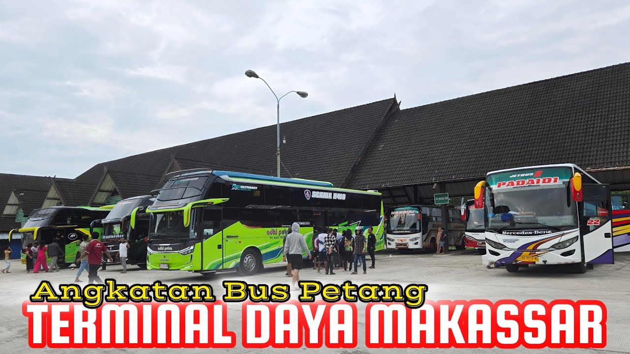 Melihat Angkatan Petang Bus di Terminal Daya Makassar Libur NATARU 2025/2026