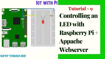 Tutorial 9 : Controlling an LED with Raspberry Pi Webserver using Apache Platform | IoT Tutorials
