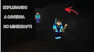 EM BUSCA DE MISTÉRIOS NO MCPE - EXPLORANDO A CAVERNA #2 screenshot 4