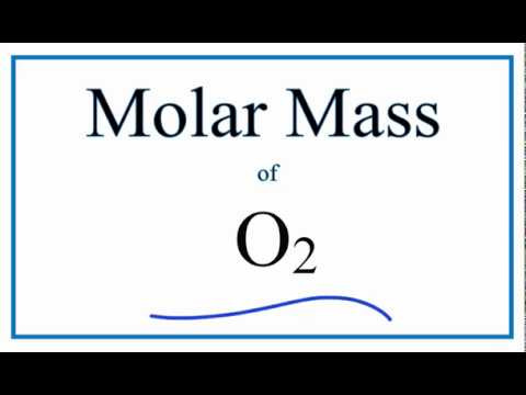 Molar Mass / Molecular Weight of O2 (Oxygen Gas)