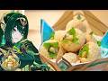 【原神料理】パニプリ姫・ネフェルの幸運バフ飯🍀オリジナル料理「秘話の駆け引き」再現！Genshin Food Nefer specialty "Secrets Exchanged"