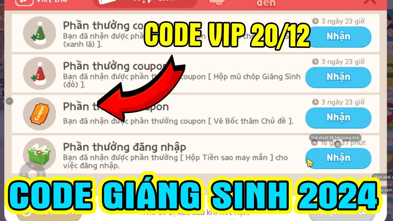 CODE CHUNG GIÁNG SINH MỚI NHẤT 20/12 , CODE VIP MỚI NHẤT THÁNG 12 ...