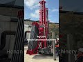 The RCF280C drilling rig is equipped with a hydraulic lifting drill rod magazine. #drilling