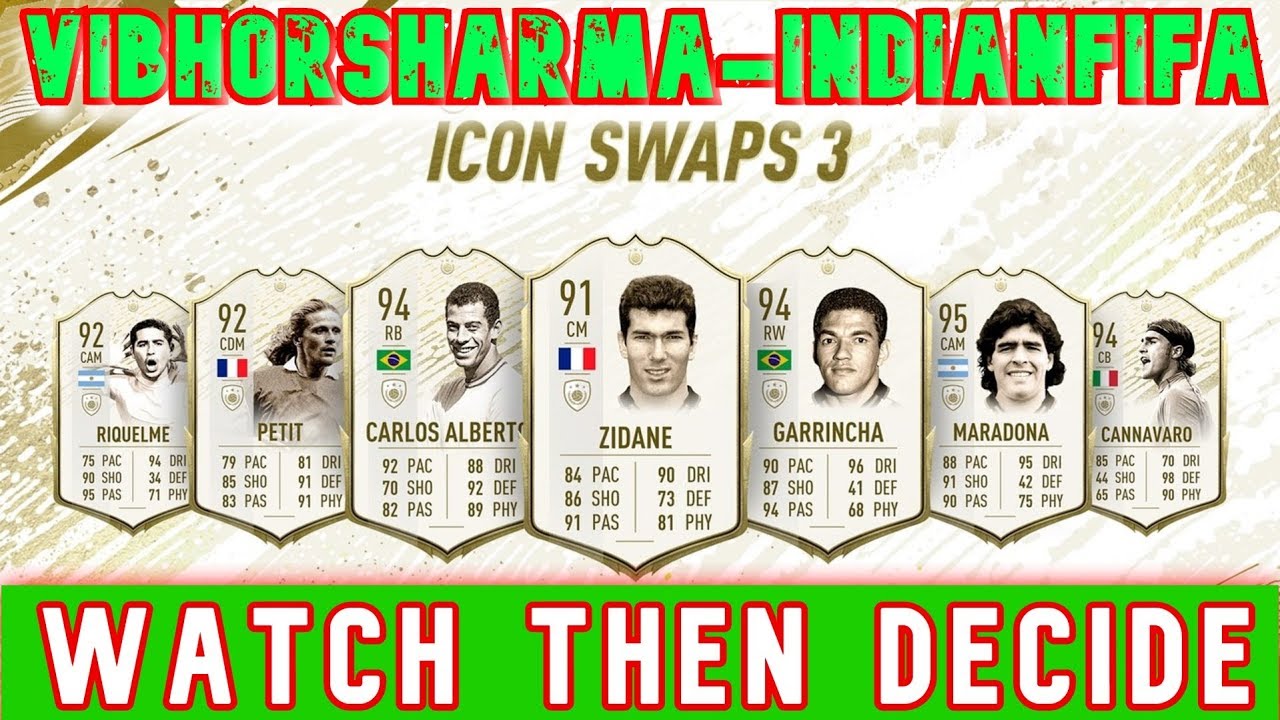 🔥FIFA 20 MY RECOMMENDATIONS FOR ICON SWAP 3 WTIH RATING IN HINDI🤗AIM 40 LIKES