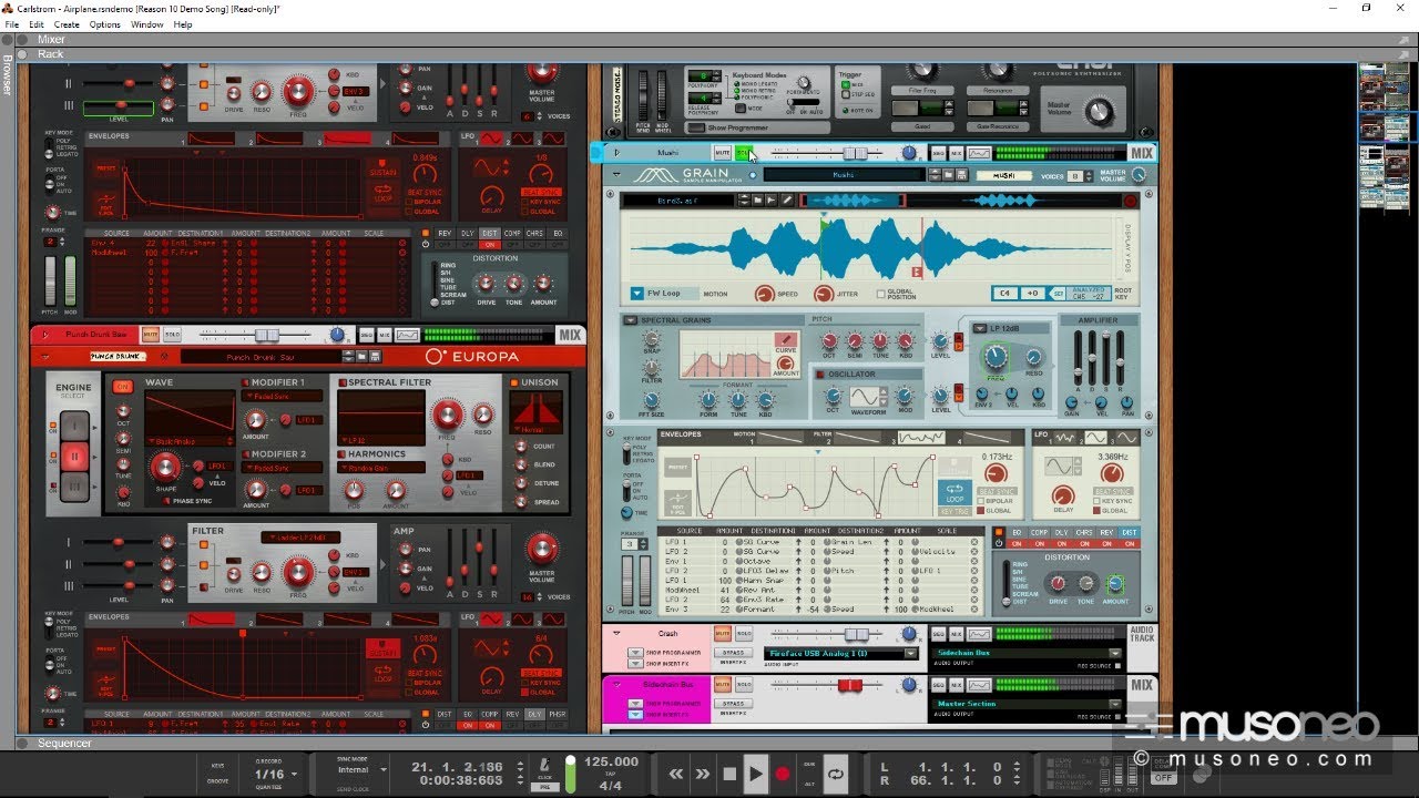 Reason Essentials Propellerhead Resaon 10 vs Reason Essentials 10 (test po polsku) - YouTube