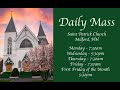Monday daily mass st patrick church milford nh