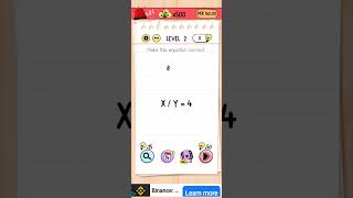 Make this equation correct - Brain Test - Level 82