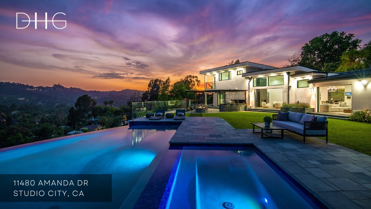 SOLD | Private Full Acre Modern Promontory in Studio City | 11480 Amanda Dr