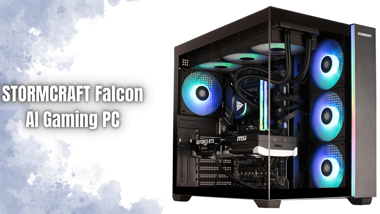 STORMCRAFT Falcon AI Gaming PC Review | Ryzen 7 7800X3D + RX 9070 XT!