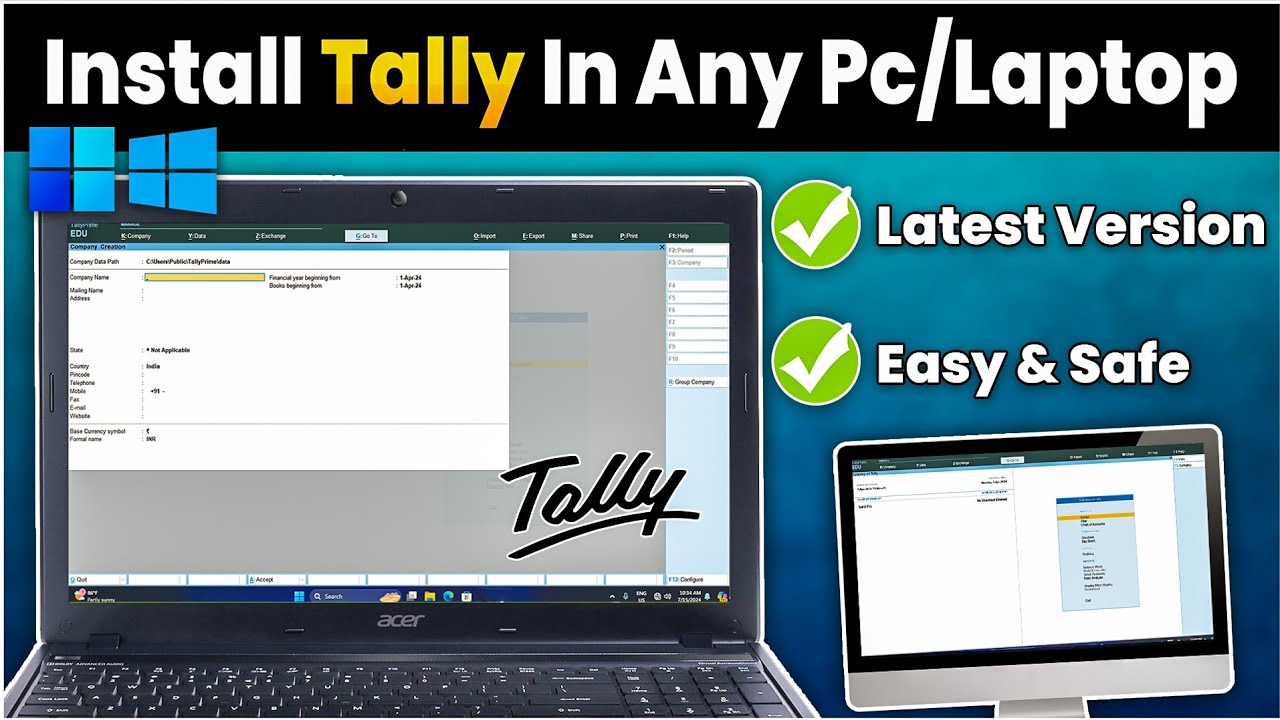 How to Download & Install Tally Latest Version for PC/Laptop 2024 [Genuine Way💯]💻Tally