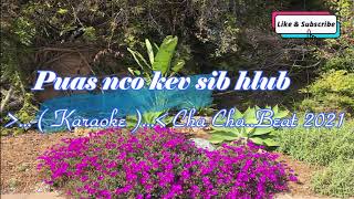 Video thumbnail of "Puas nco kev sib hlub ( Karaoke ) Beat.cha.. cha..cha..2021"