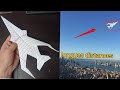 Over 1500 feet, How to make a paper airplane that flies far #papercraft #viralvideo #video #shorts