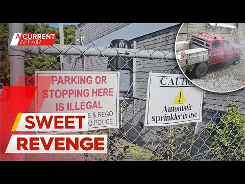 Business owner gives cars a hosing down for parking in his driveway | A Current Affair