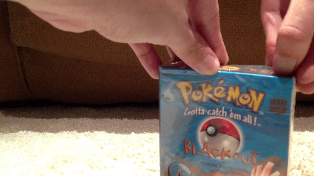Pokémon Blackout Theme Deck Opening