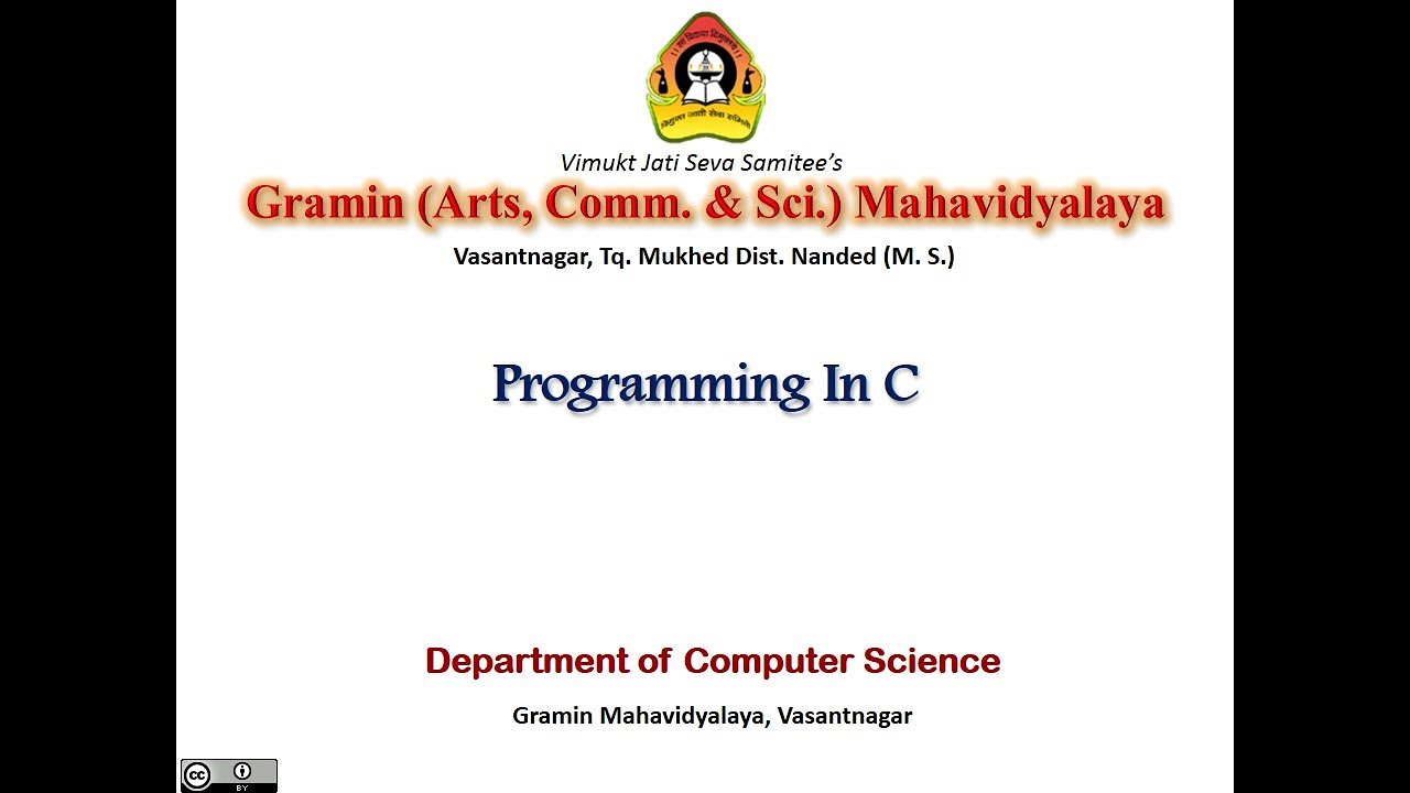 C Programming Language : Part I Introduction - YouTube