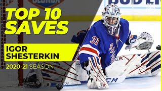 : Top 10 Igor Shesterkin Saves from the 2021 NHL Season