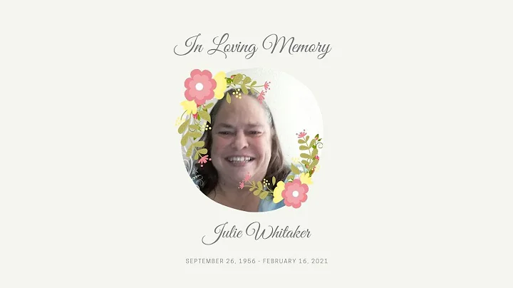 Julie Whitaker Memorial Service | Saturday, March ...