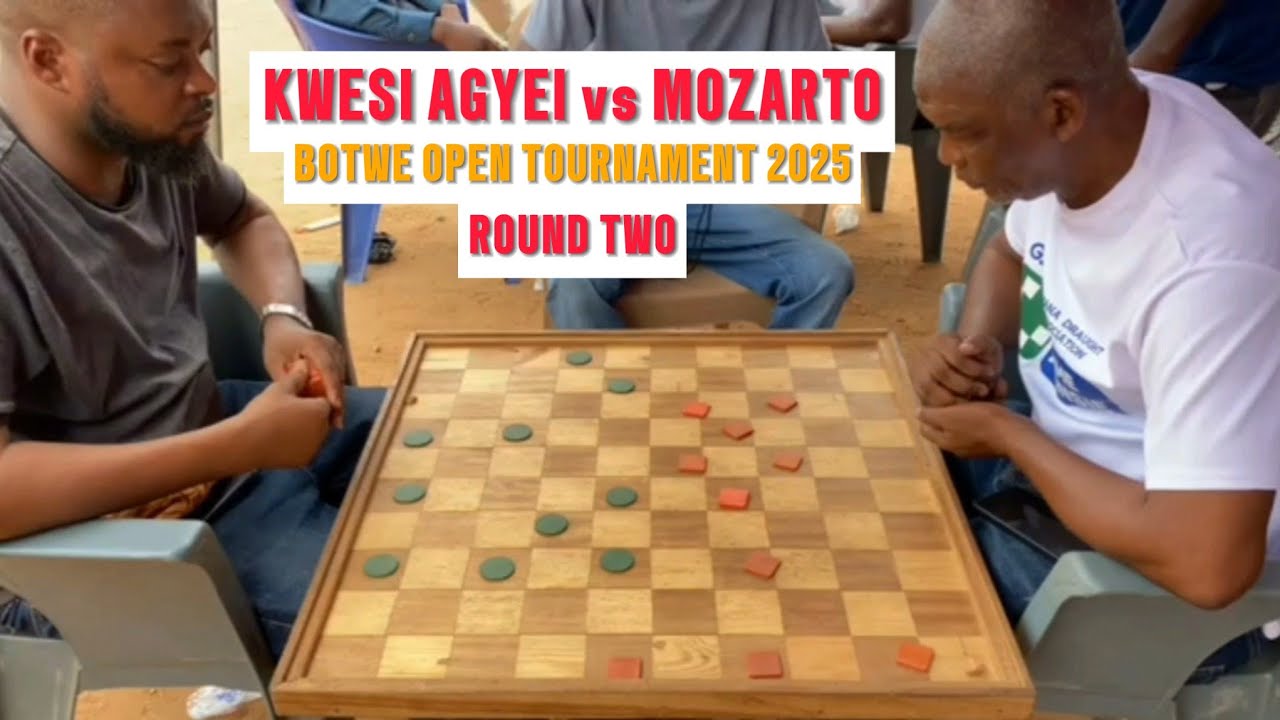 Kwesi Agyei vs Mozarto. Botwe Open Tournament 2025. Round Two