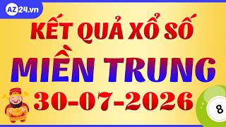 Central Lottery July 30 - XSMT - SXMT - KQXSMT - Central Region Lottery Results Thursday