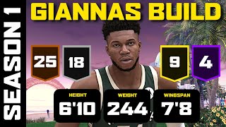 Unstoppable Giannis Antetokounmpo Build in NBA 2K24: Best Big Man Build & Best PF/C Center Build