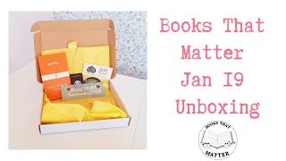 January 2019 Books That Matter Unboxing