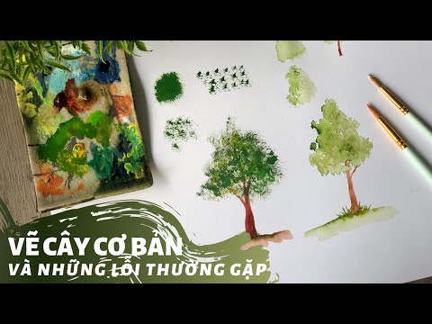 Video: Cách Vẽ Cây Bằng Màu Nước