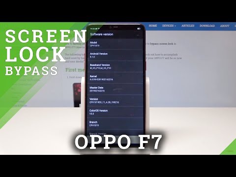 How to Check Software in OPPO F7 with Screen Lock - Bypass Pattern to Check System Info