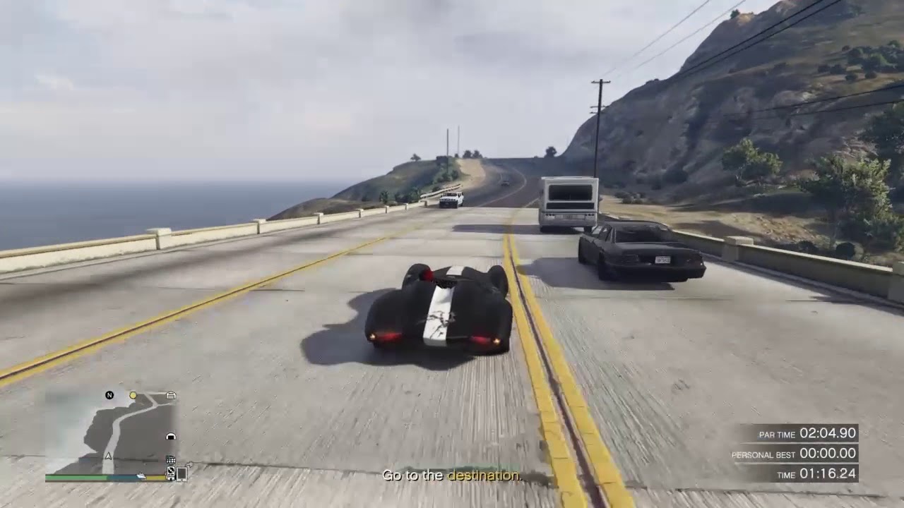 GTA 5 Great Ocean Highway time trial in Scramjet YouTube