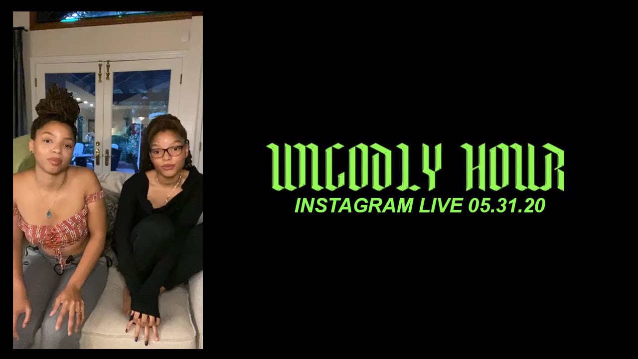 Chloe x Halle Instagram Live 