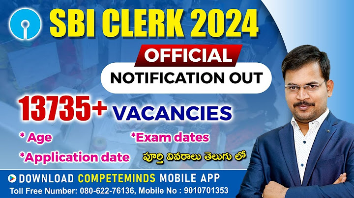 SBI CLERK 2024 NOTIFICATION OUT | SBI JUNIOR ASSOCIATES RECRUITMENT COMPLETE DETAILS IN TELUGU