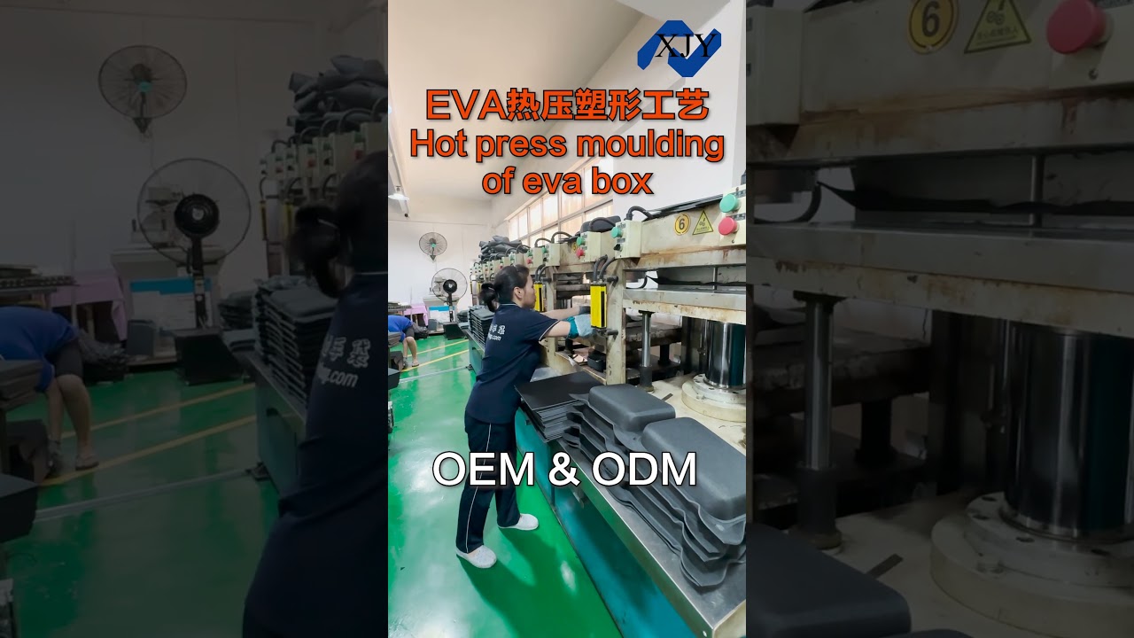 EVA box factory - Tool cases mold hot pressing process.  