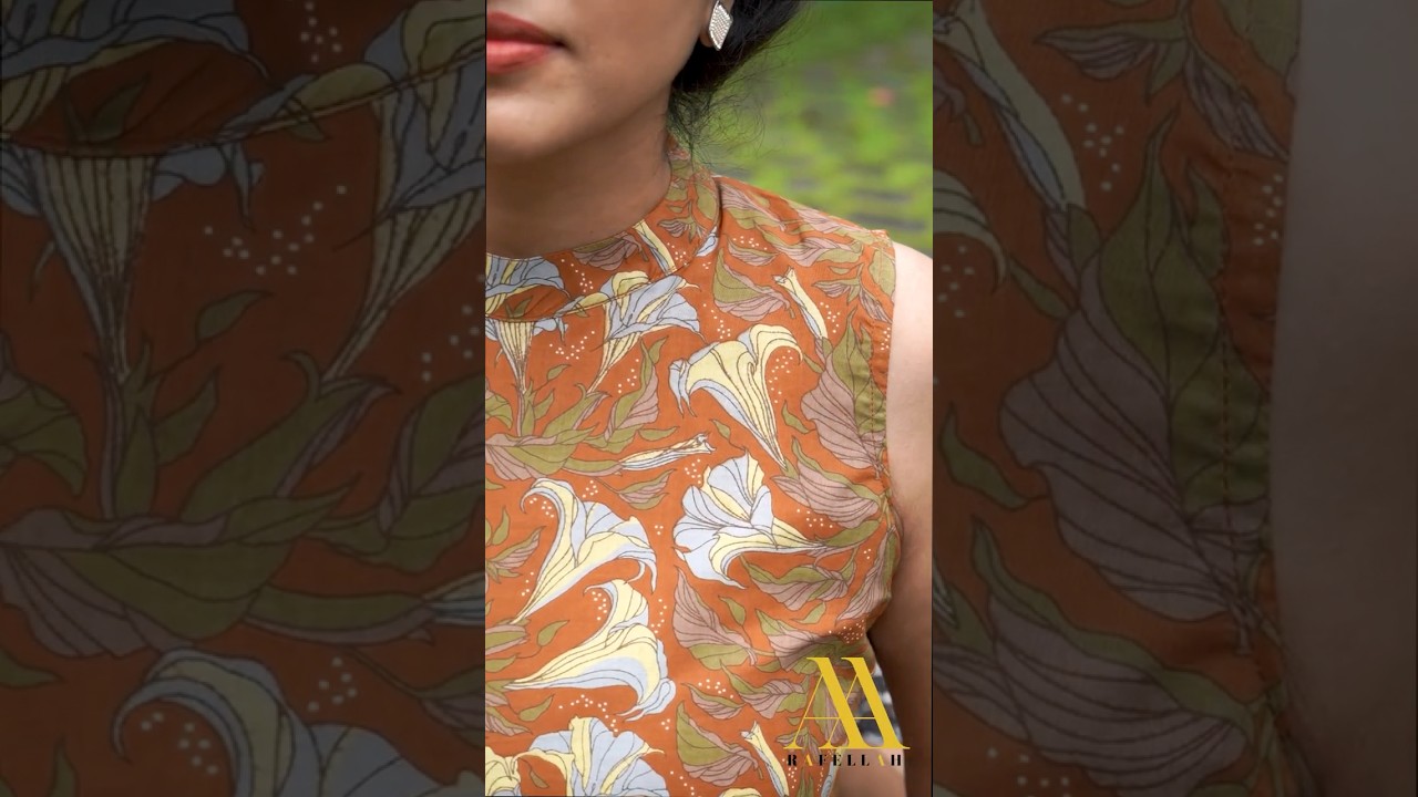 Brown Printed Cotton Coord Set from Rafellah Designs