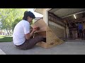 Building a modular quarter pipe / grind box / spine ramp / box jump