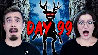 Surviving 99 NIGHTS in the Forest With My Girlfriend